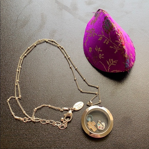 Origami Owl Jewelry - Origami Owl Necklace with 3 Charms